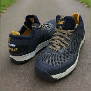 CAT Caterpillar Work Shoes Steel Toe ASTM Safety Sneaker Mens 13W slip Resistant